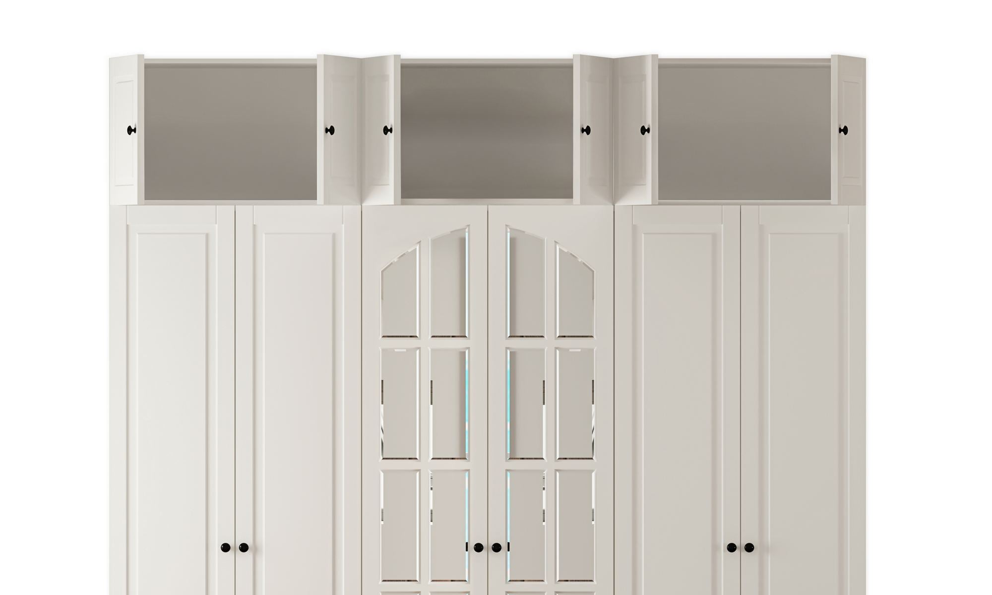 Guarda-roupa – 210cm x 210cm x 52cm – Branco fosco – Aglomerado