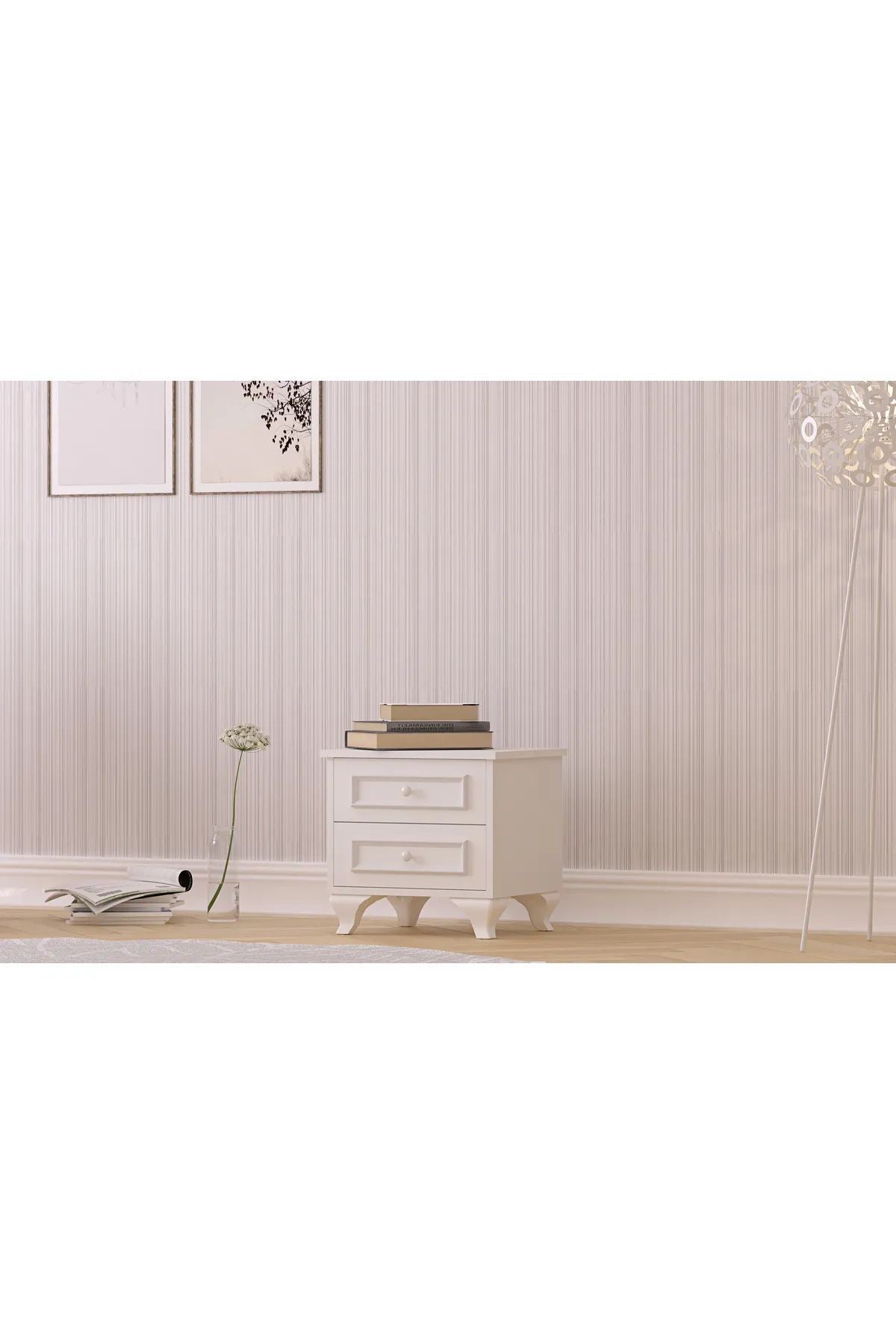 Mesa de cabeceira-Rb-186-07-Branco fosco