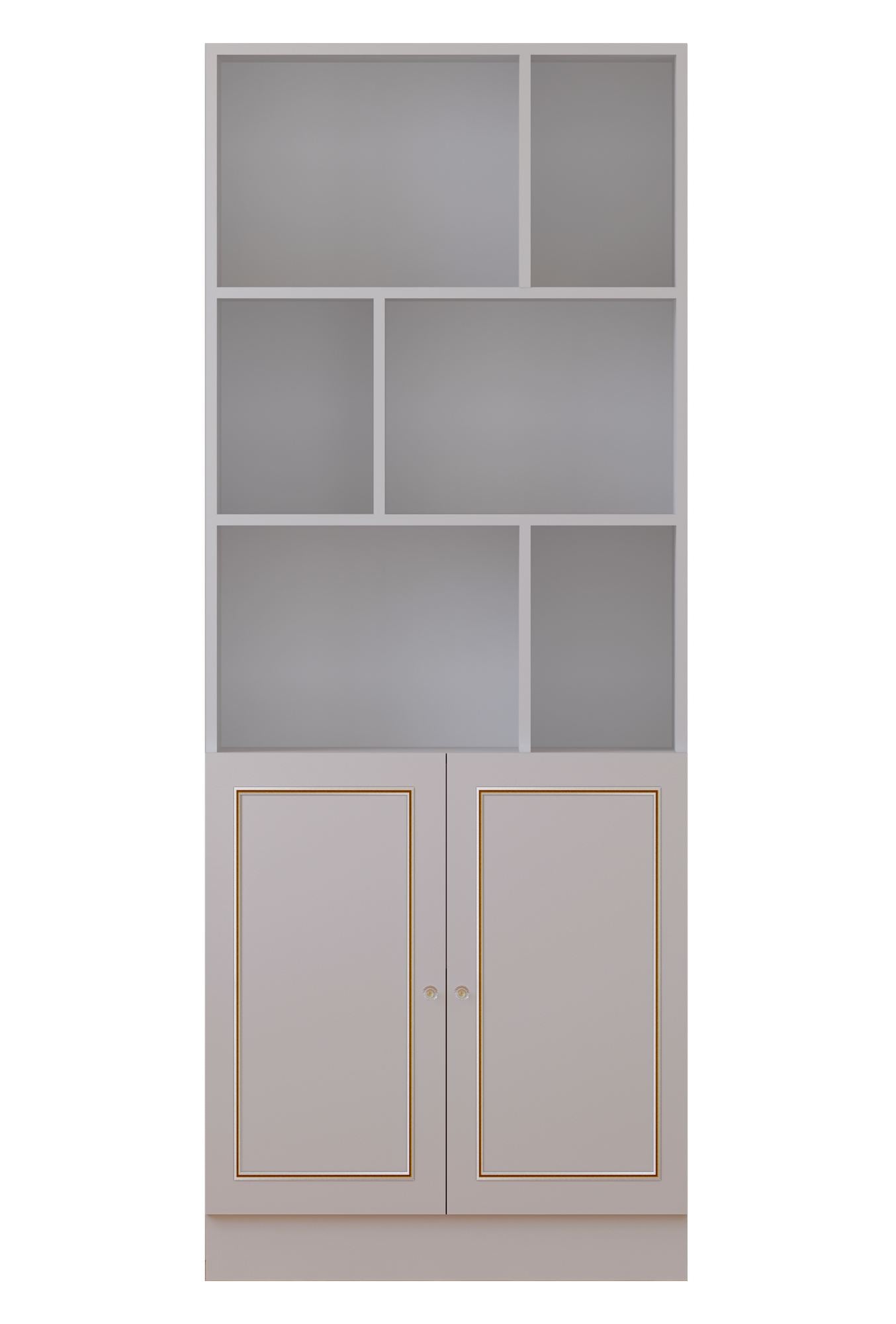 Estante de livros – 70 cm x 180 cm x 33 cm – Branco fosco – Aglomerado