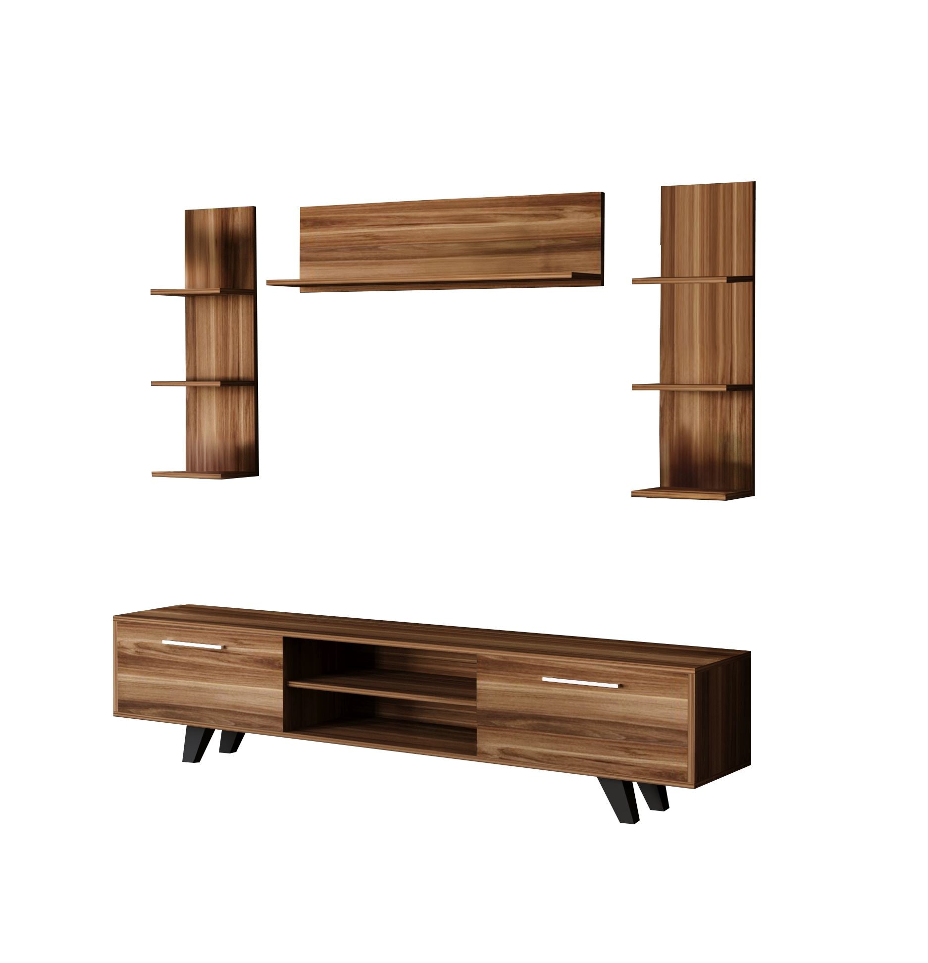 Móvel de TV – 180 cm x 45 cm x 40 cm – cor de madeira – aglomerado