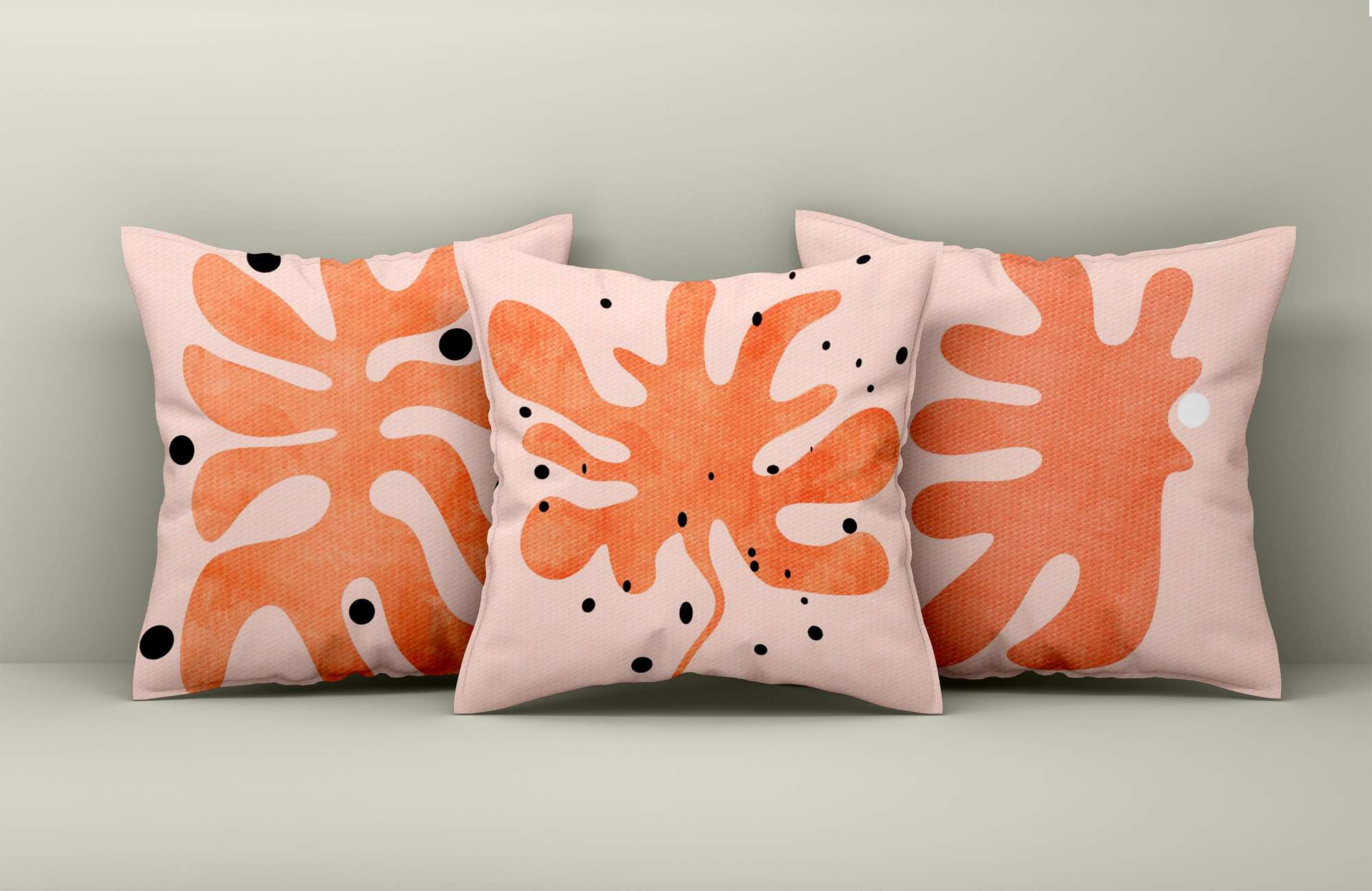 Conjunto de capa de almofada – 43 x 43 cm – Multicolorido – 50% Algodão / 50% Poliéster