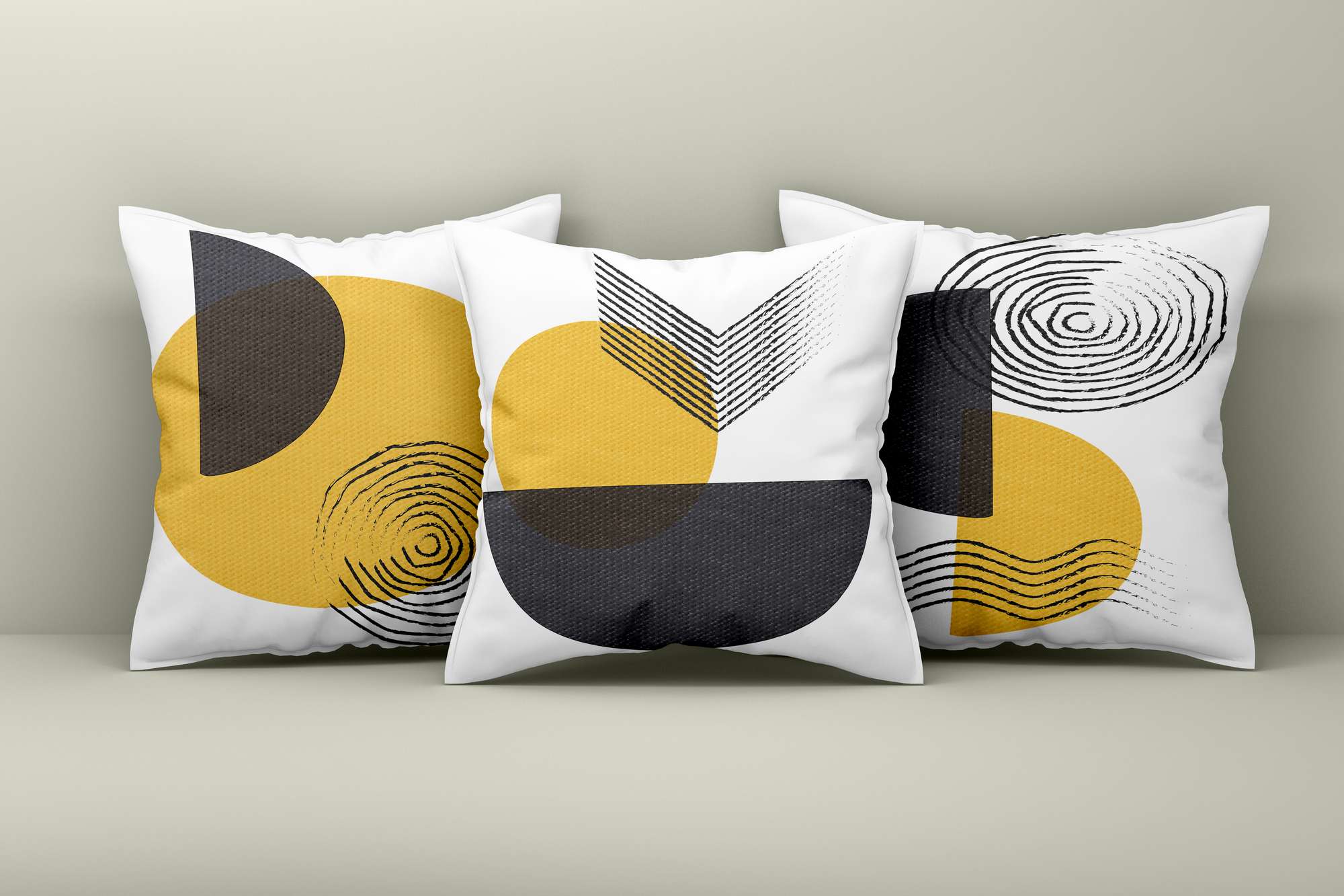 Conjunto de capa de almofada – 43 x 43 cm – Multicolorido – Algodão e poliéster