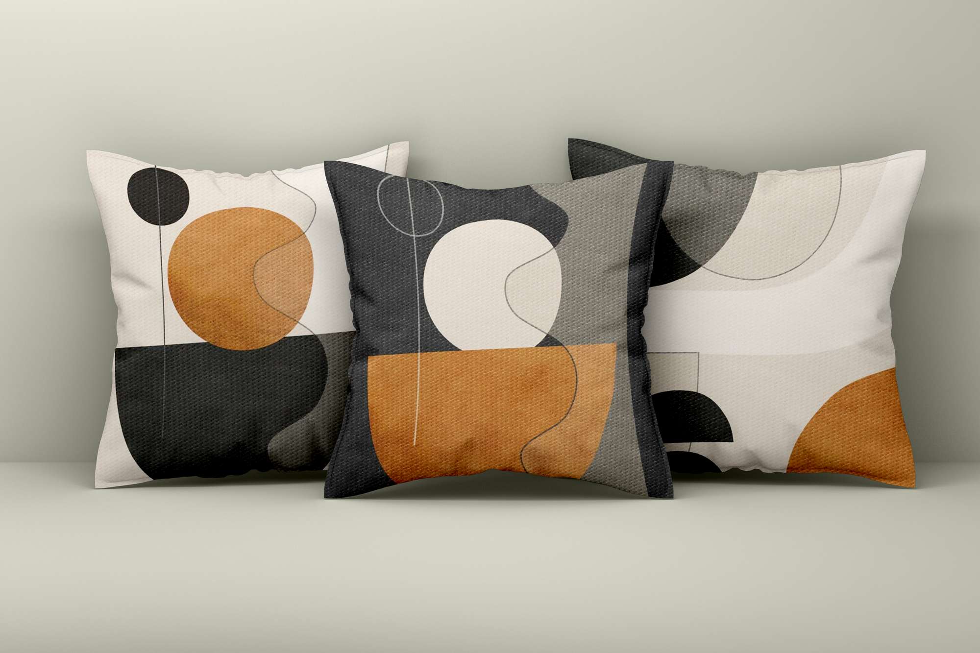 Conjunto de capa de almofada – 43 x 43 cm – Multicolorido – Algodão e poliéster