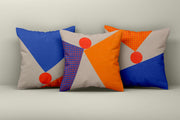 Conjunto de capa de almofada (3 peças) – 43 x 43 cm – Multicolorido – Algodão e poliéster