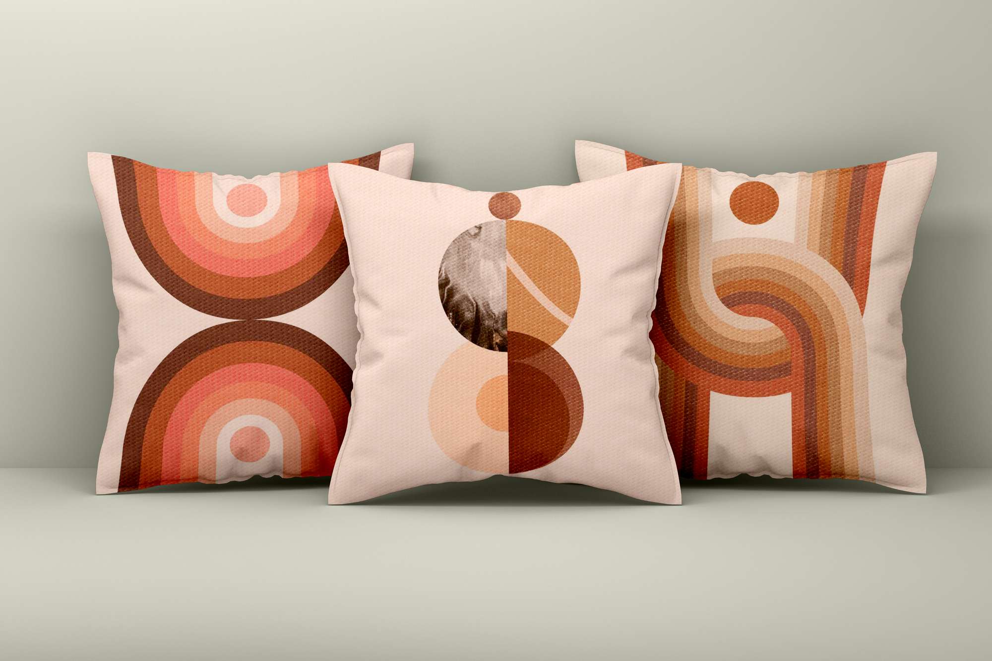 Conjunto de capa de almofada – 43 x 43 cm – Multicolorido – 50% Algodão / 50% Poliéster