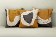 Conjunto de capa de almofada – 43 x 43 cm – Multicolorido – Algodão / Poliéster