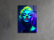 Marilyn Monroe — Quadro Decorativo em Vidro Acrílico Multicolor, 44 x 66 cm, Acrílico Óptico 100% (3 mm)