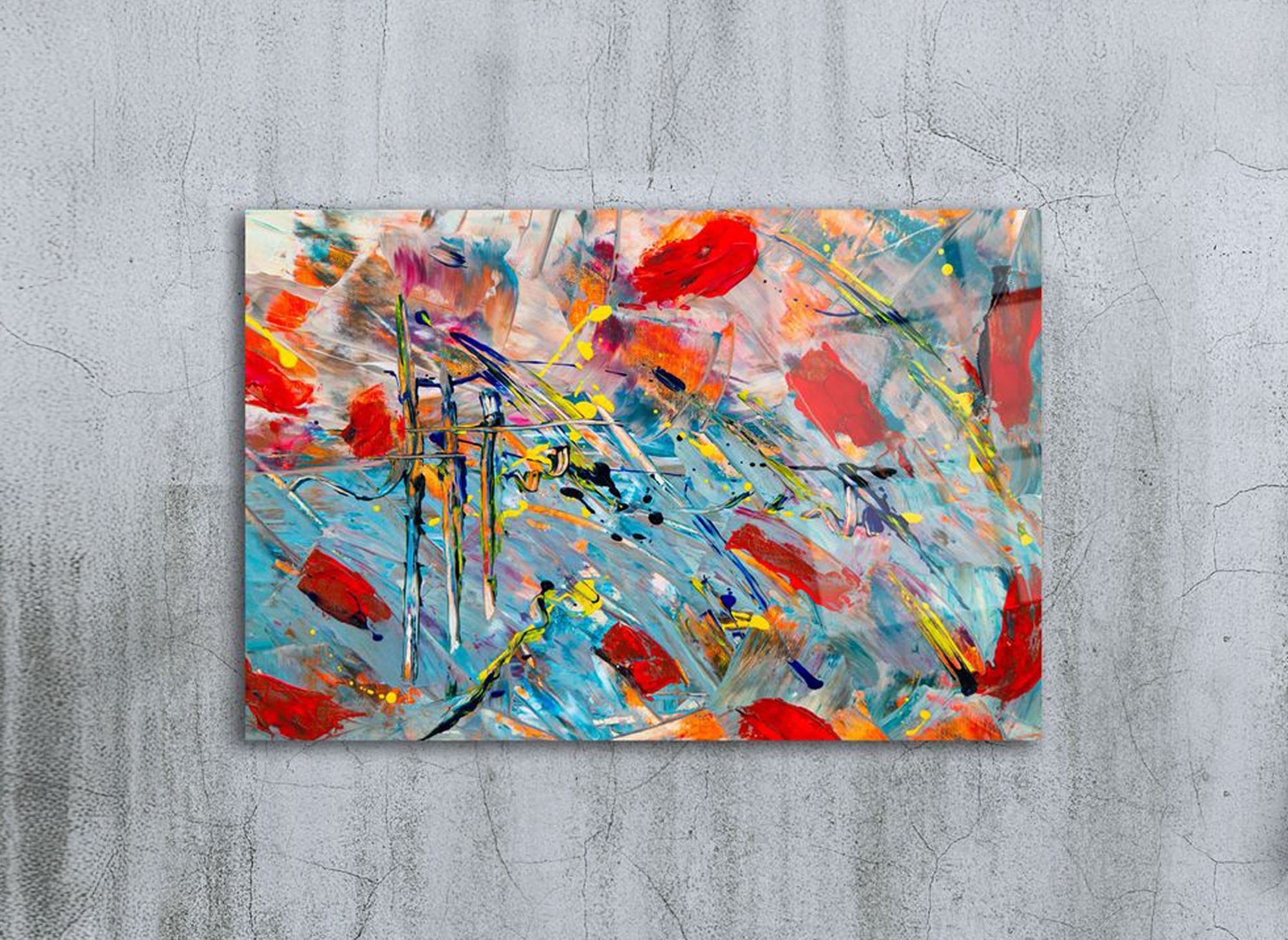 Color Riot — Quadro Decorativo em Vidro Acrílico Multicolor (44 x 66 cm), Acrílico 100% de Grau Ótico 3 mm