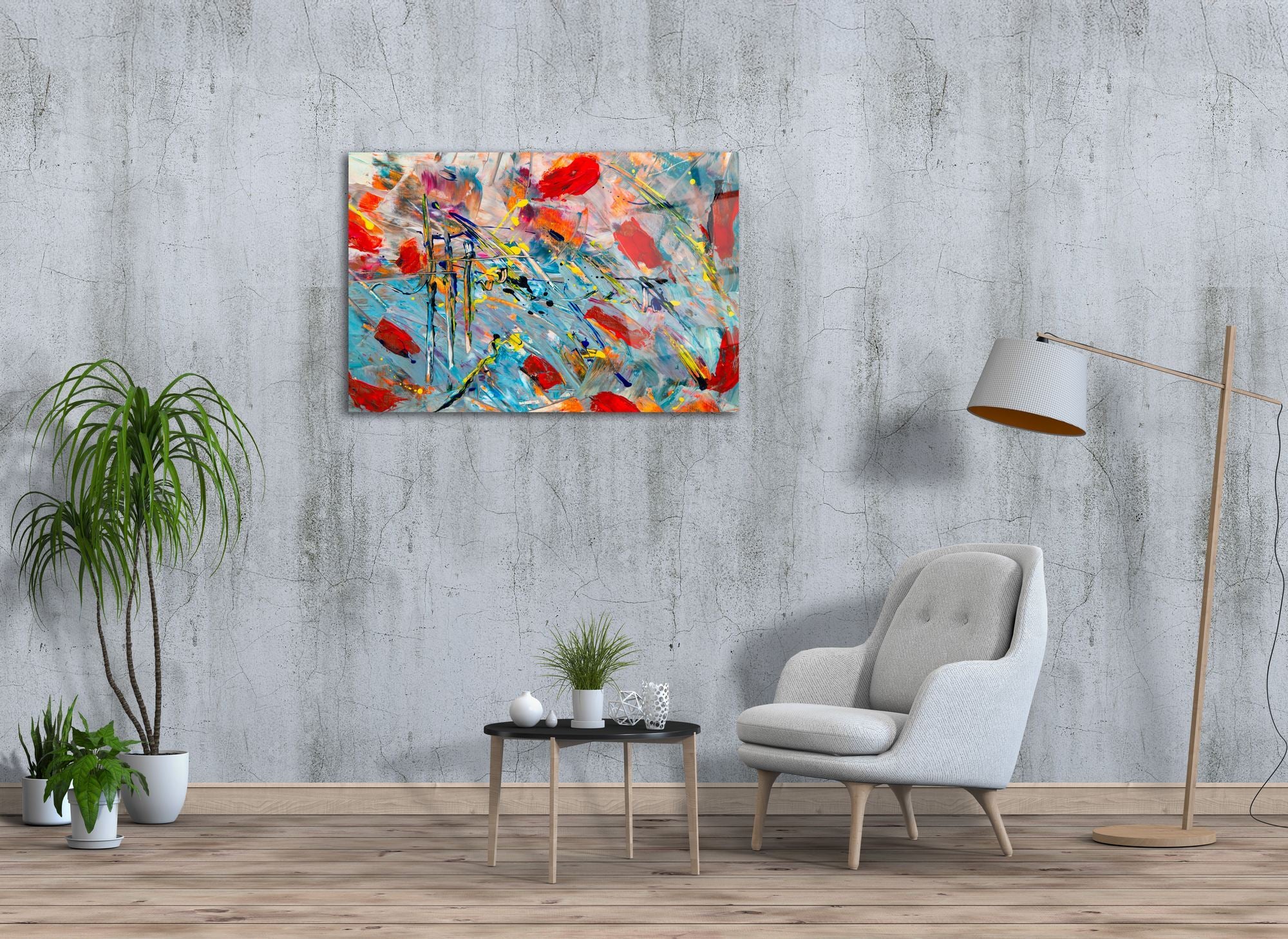 Color Riot — Quadro Decorativo em Vidro Acrílico Multicolor (44 x 66 cm), Acrílico 100% de Grau Ótico 3 mm