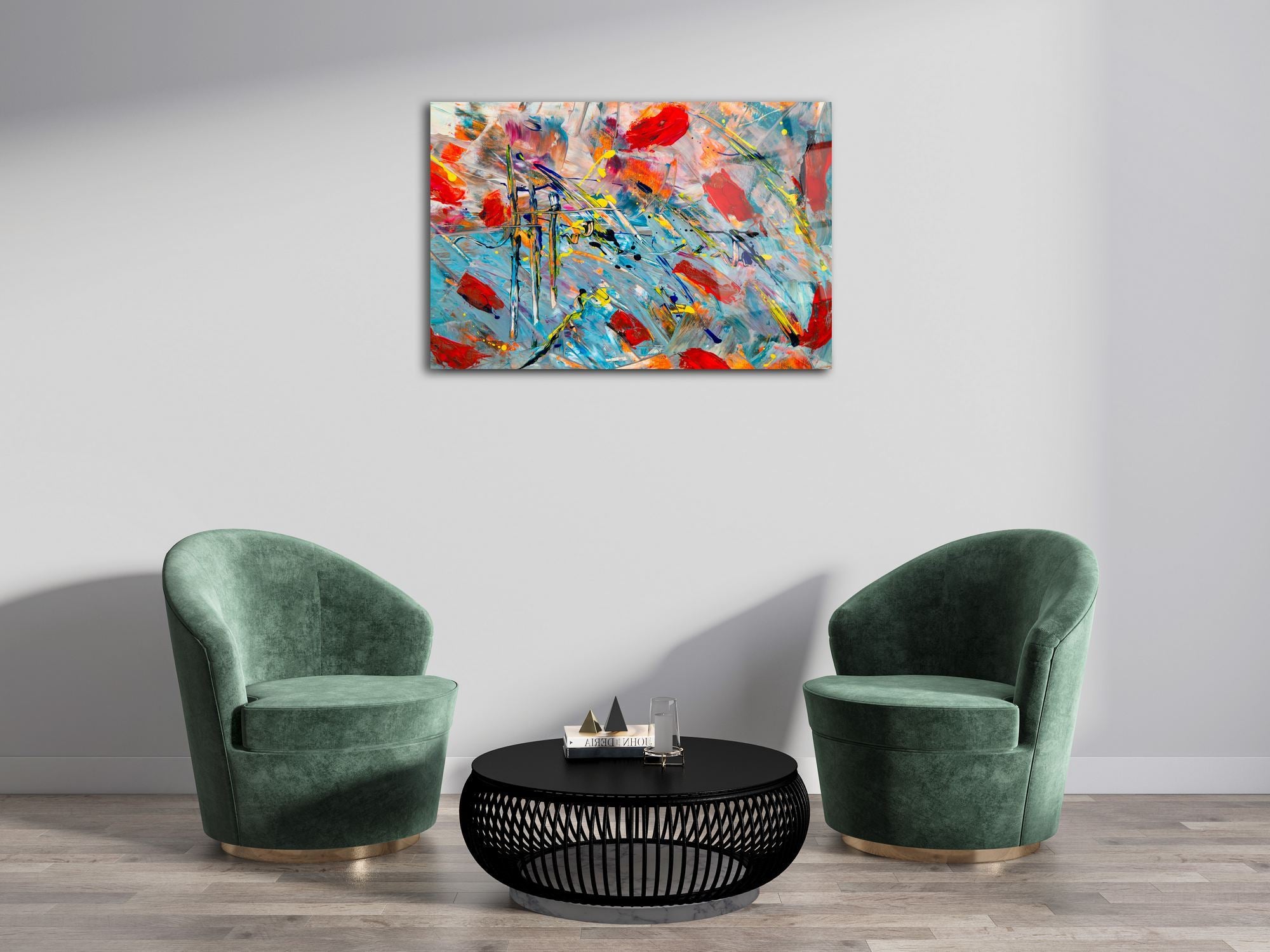 Color Riot — Quadro Decorativo em Vidro Acrílico Multicolor (44 x 66 cm), Acrílico 100% de Grau Ótico 3 mm