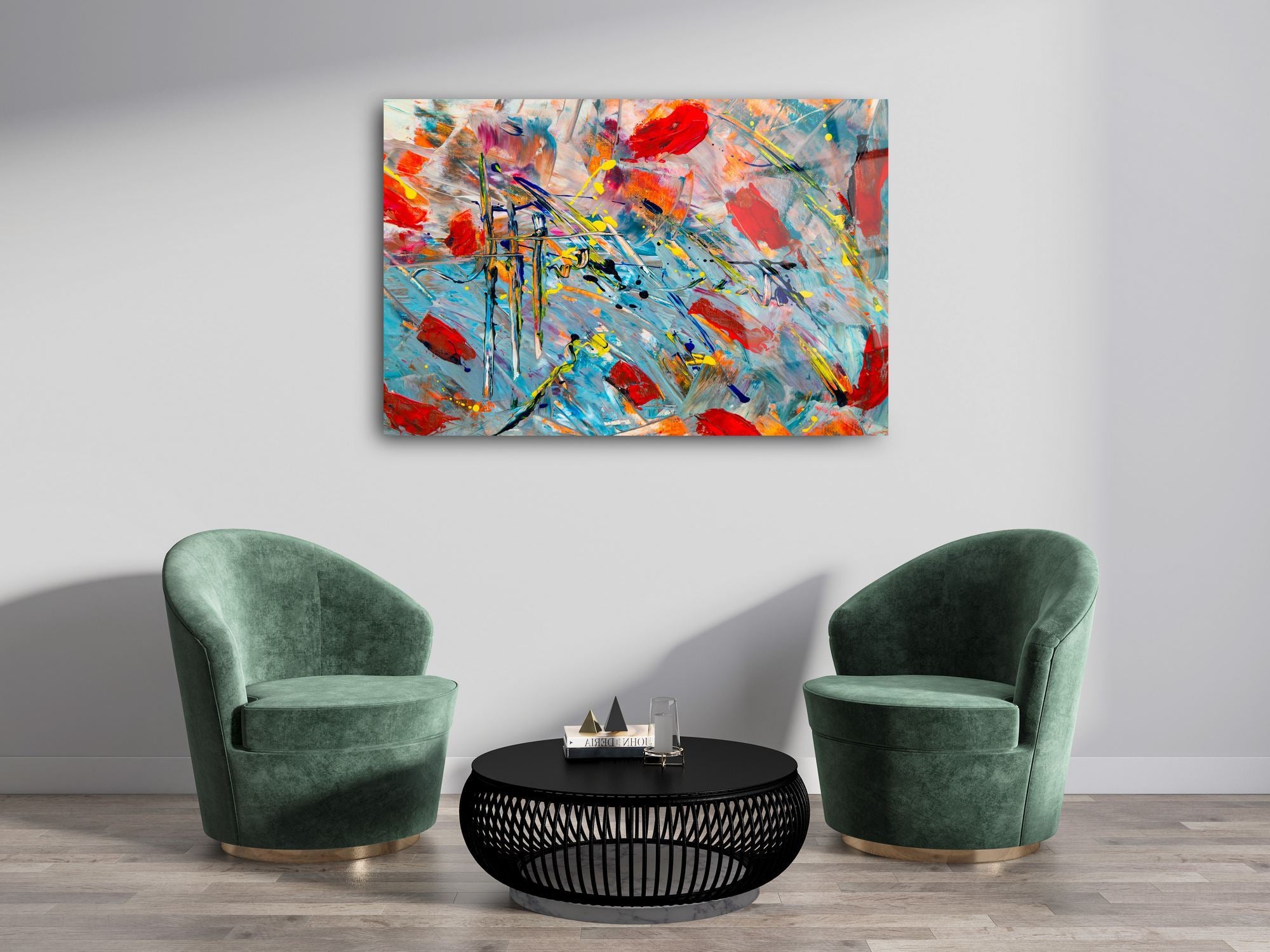 Quadro Decorativo em Vidro Acrílico “Color Riot” 66x99 cm – Multicolor, 100% Grau Óptico, 3 mm