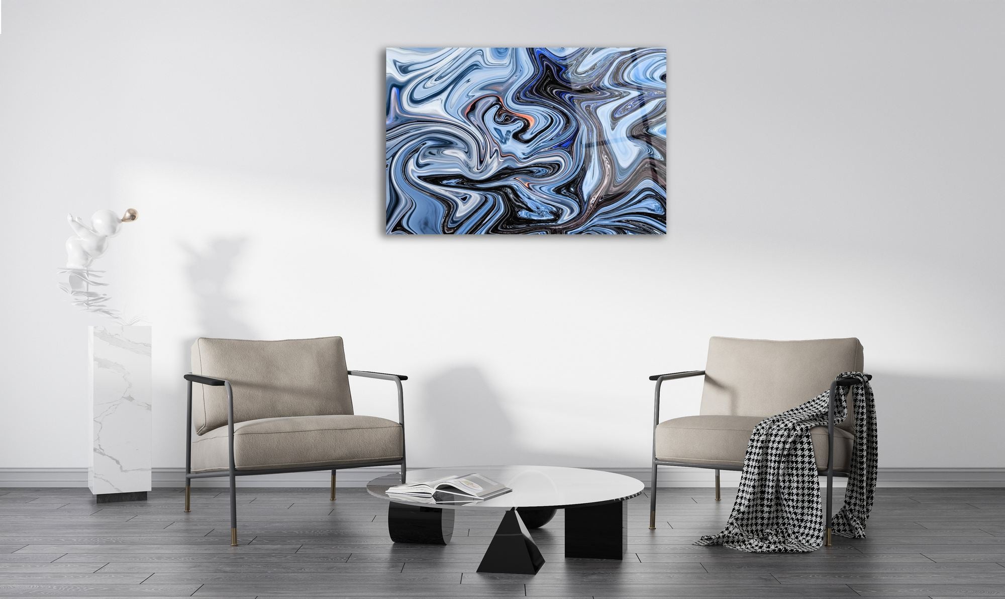 Cosmic Flow – Quadro Decorativo em Acrílico 100% de Grau Óptico 3 mm, Multicolor (44 x 66 cm)