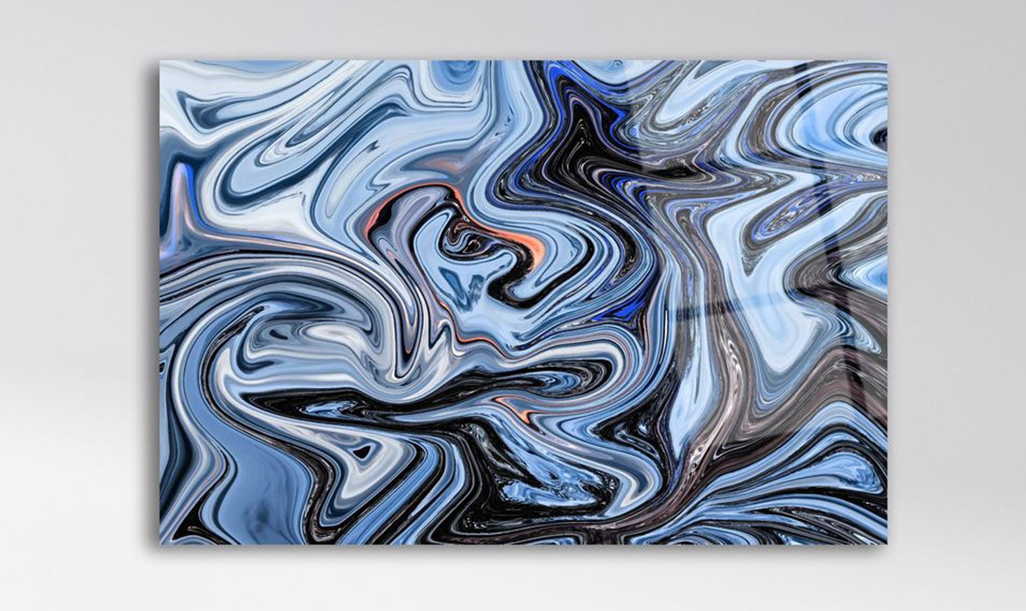 Cosmic Flow – Quadro Decorativo em Vidro Acrílico Óptico 100%, Multicolor (66 x 99 cm, Espessura 3 mm)