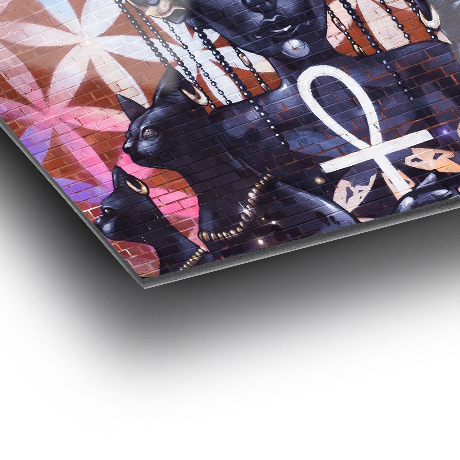 Egyptian Mystique — Quadro Decorativo em Vidro Acrílico Multicolor 44 x 66 cm, 3 mm (Grau Ótico)