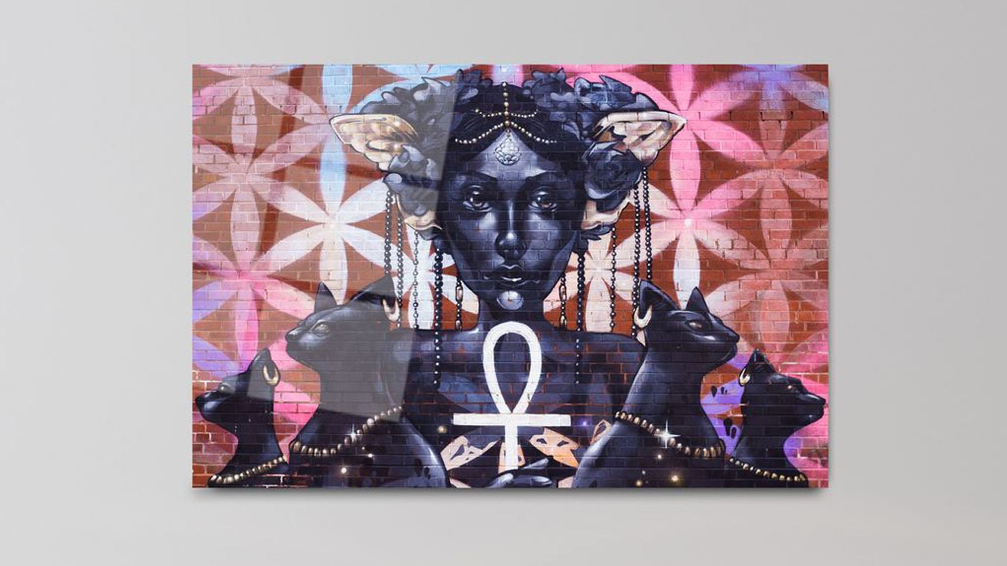 Egyptian Mystique – Quadro Decorativo em Acrílico Óptico 3 mm, Multicolor, 66 x 99 cm