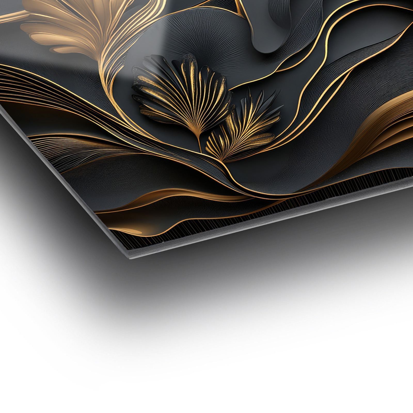 Opulent Bloom – Quadro Decorativo em Vidro Acrílico Multicolor, Grau Óptico 3 mm, 66 x 99 cm