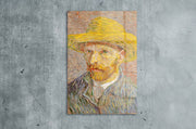 Van Gogh – Auto-Retrato em Vidro Acrílico Óptico 100% (3 mm), 66 x 99 cm – Multicolor
