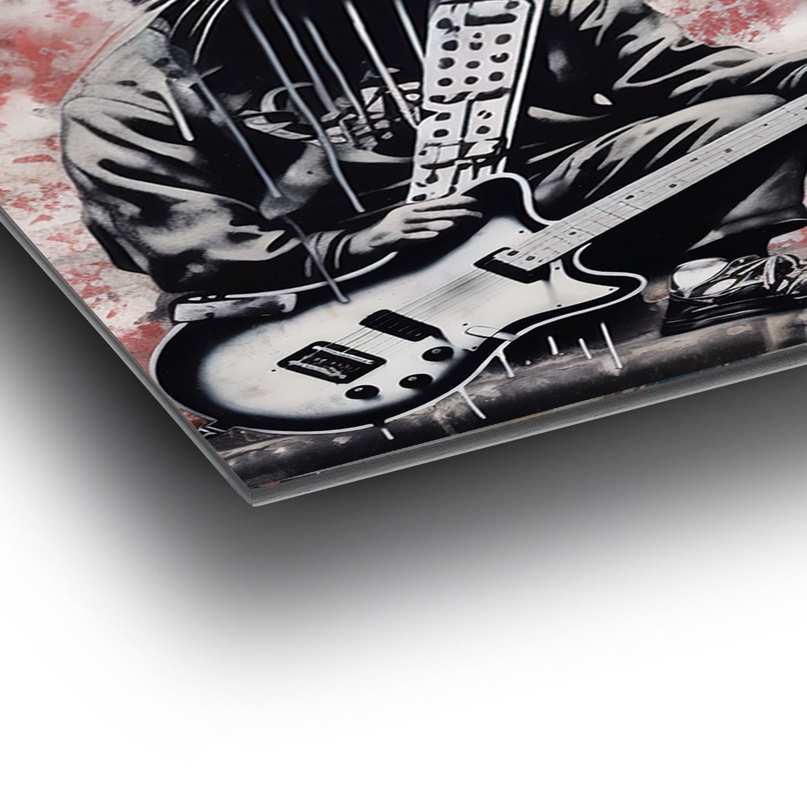 Quadro Decorativo Rockstar Mouse em Vidro Acrílico Óptico 3 mm (44 x 66 cm) – Multicolor