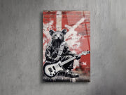 Quadro Decorativo em Acrílico de Grau Ótico 3 mm “Rockstar Mouse” — Multicolor, 66 x 99 cm
