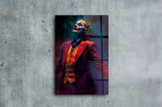 Joker Street Art — Quadro Decorativo em Vidro Acrílico Multicolor, 44 x 66 cm, Acrílico de Grau Óptico 3 mm