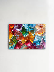 Jelly - Quadro Decorativo em Vidro Acrílico Multicor 44 x 66 cm (Acrílico Ótico 3 mm)