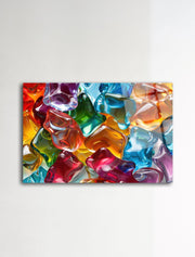 Jelly — Quadro Decorativo em Vidro Acrílico 100% de Grau Ótico, 3 mm (66 x 99 cm) – Multicolor