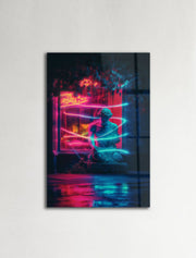 Estátua de Jardim Neon — Pintura Decorativa em Acrílico de Grau Óptico 3 mm, Multicolor, 44 x 66 cm