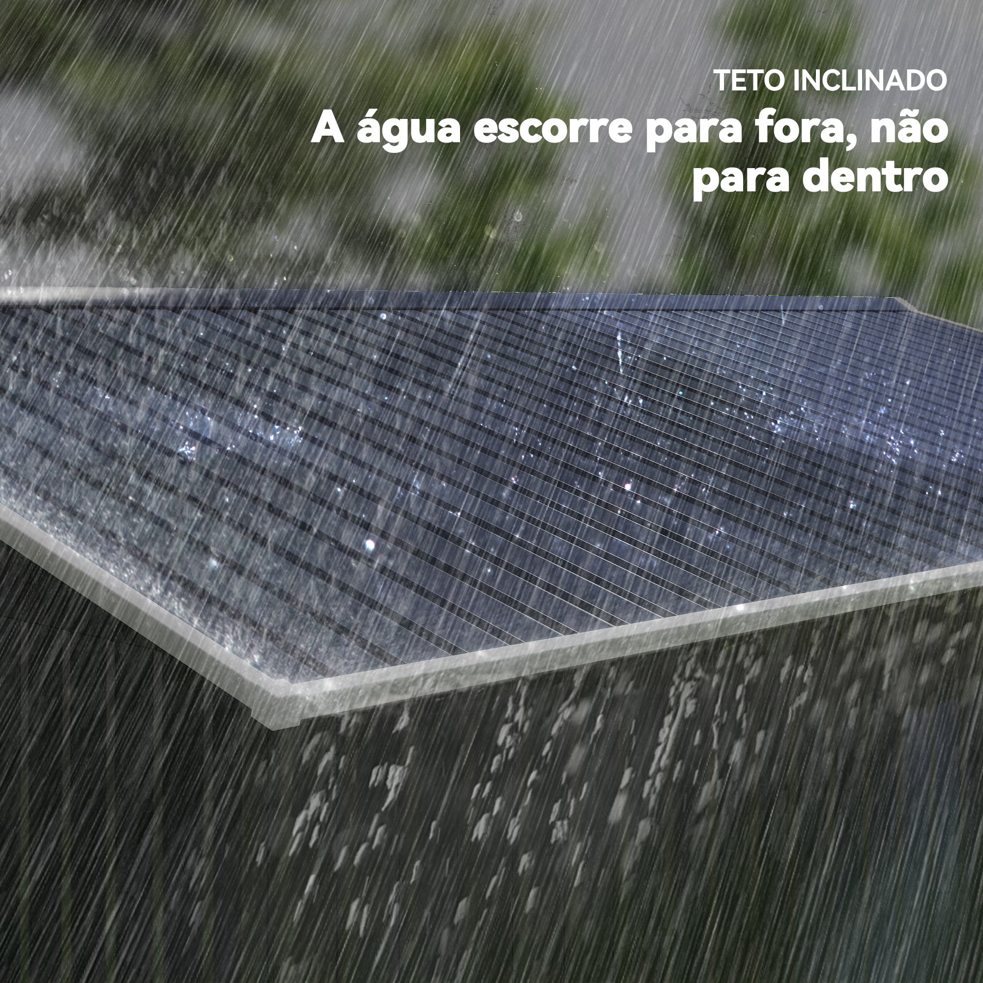 Abrigo de Jardim Metálico 277x322x192 cm - Cinza Escuro