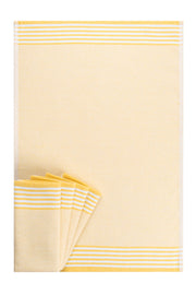 Conjunto de toalhas de mão – 50 x 70 cm – Amarelo – 100% algodão