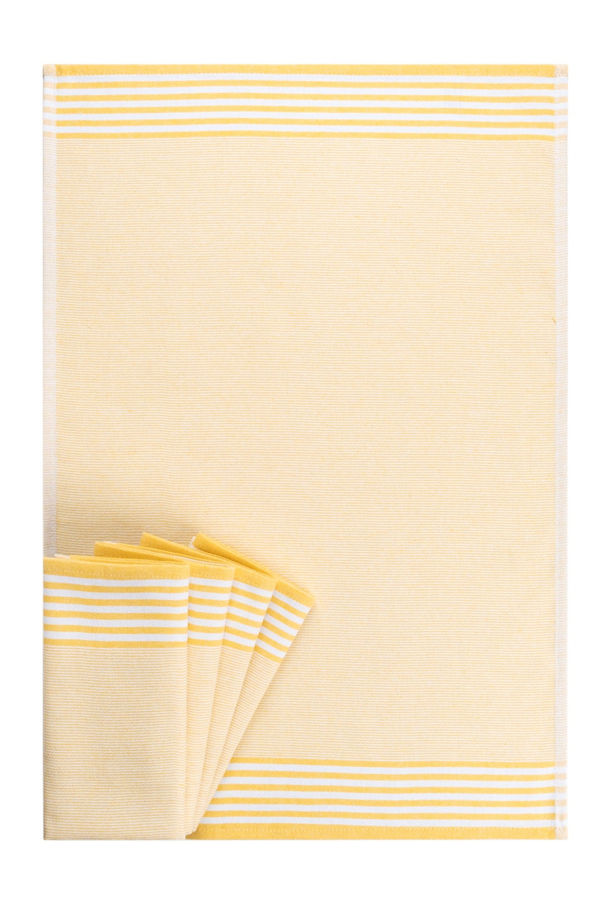 Conjunto de toalhas de mão – 50 x 70 cm – Amarelo – 100% algodão