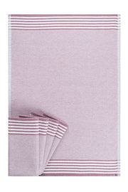 Conjunto de toalhas de mão (5 peças) – 50 x 70 cm – Rosa empoeirada – 100% algodão