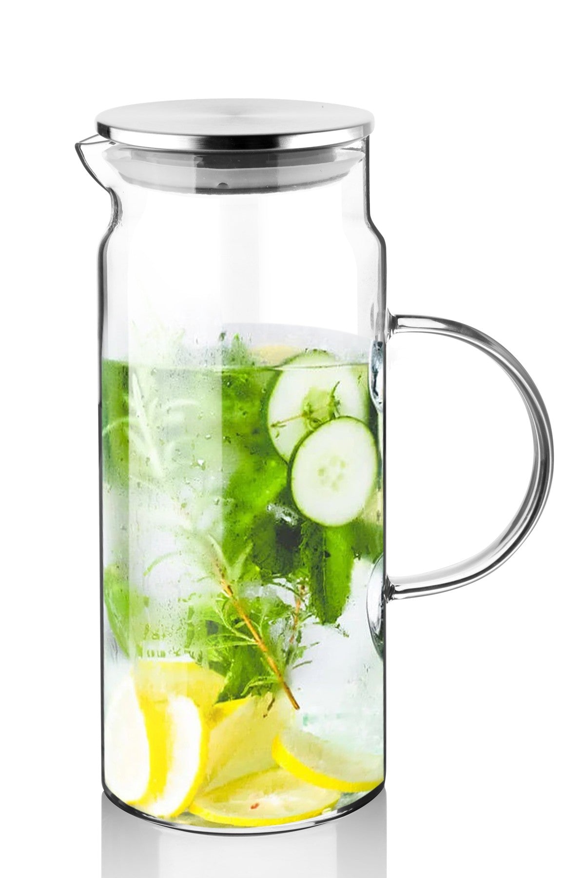 Jarro de vidro – 23 x 23 x 9,5 cm – Transparente – Vidro borossilicato