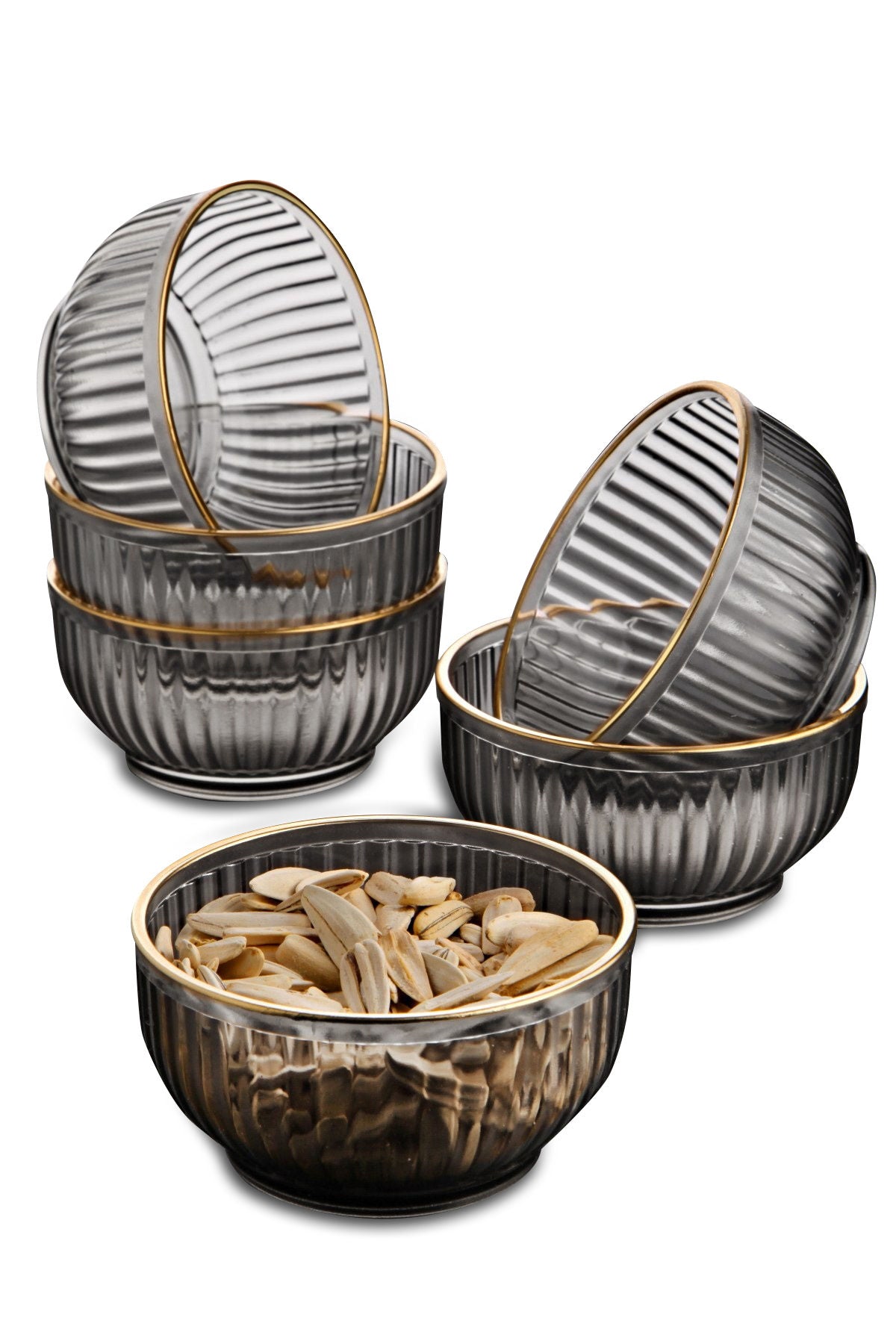 Conjunto de taças – 10 x 10 x 5 cm – Fumo – Acrílico