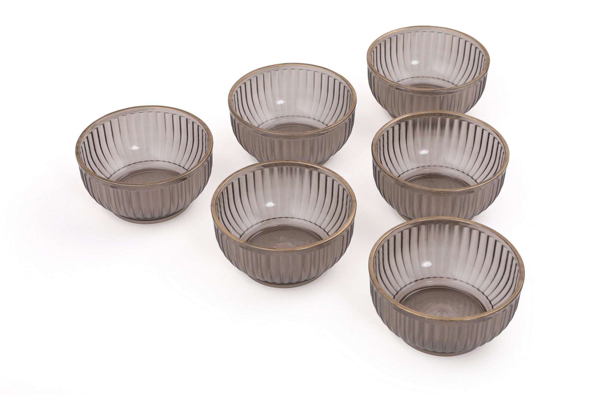 Conjunto de taças – 10 x 10 x 5 cm – Fumo – Acrílico