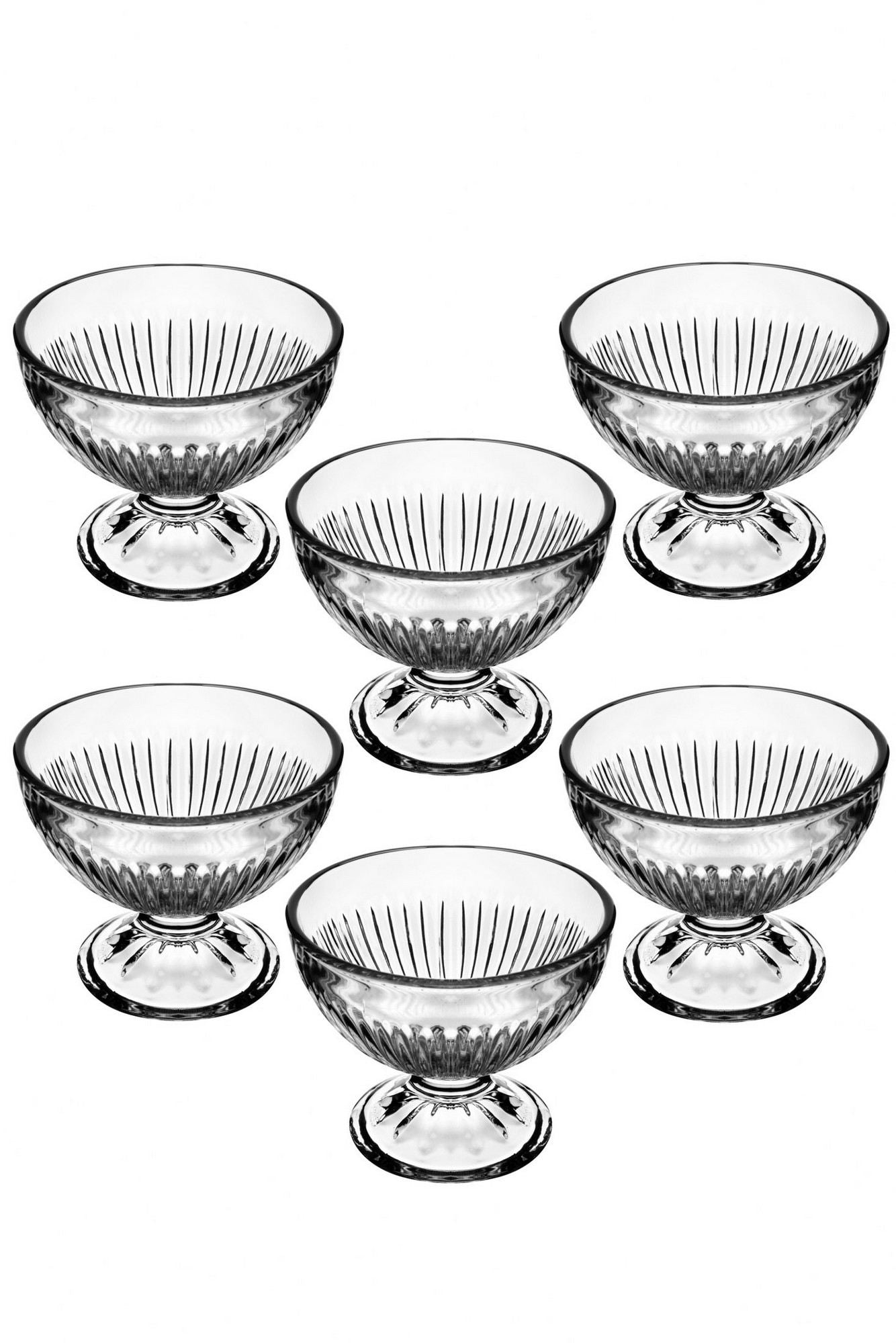 Conjunto de taças de vidro – 10.5 x 10.5 x 9 cm – Transparente – 100% vidro