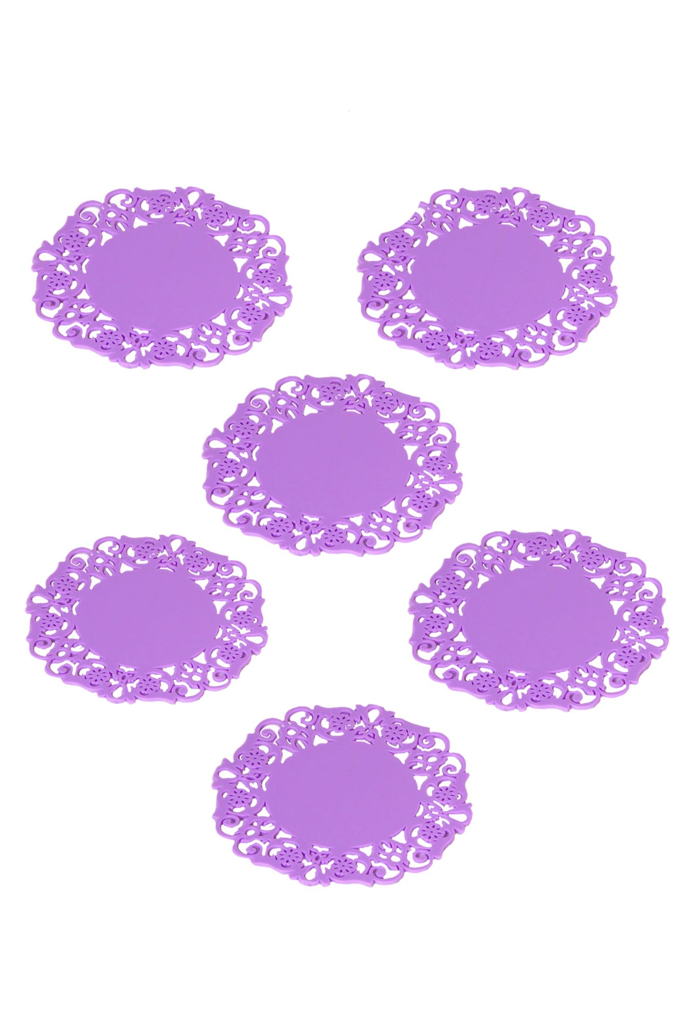 Tapete para Copos – 9 cm – Multicolorido – Silicone