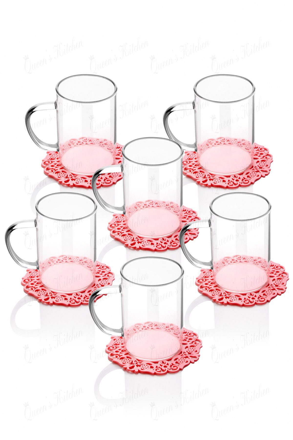 Conjunto de Copos – 200 ml – Multicolorido – Vidro Borossilicato