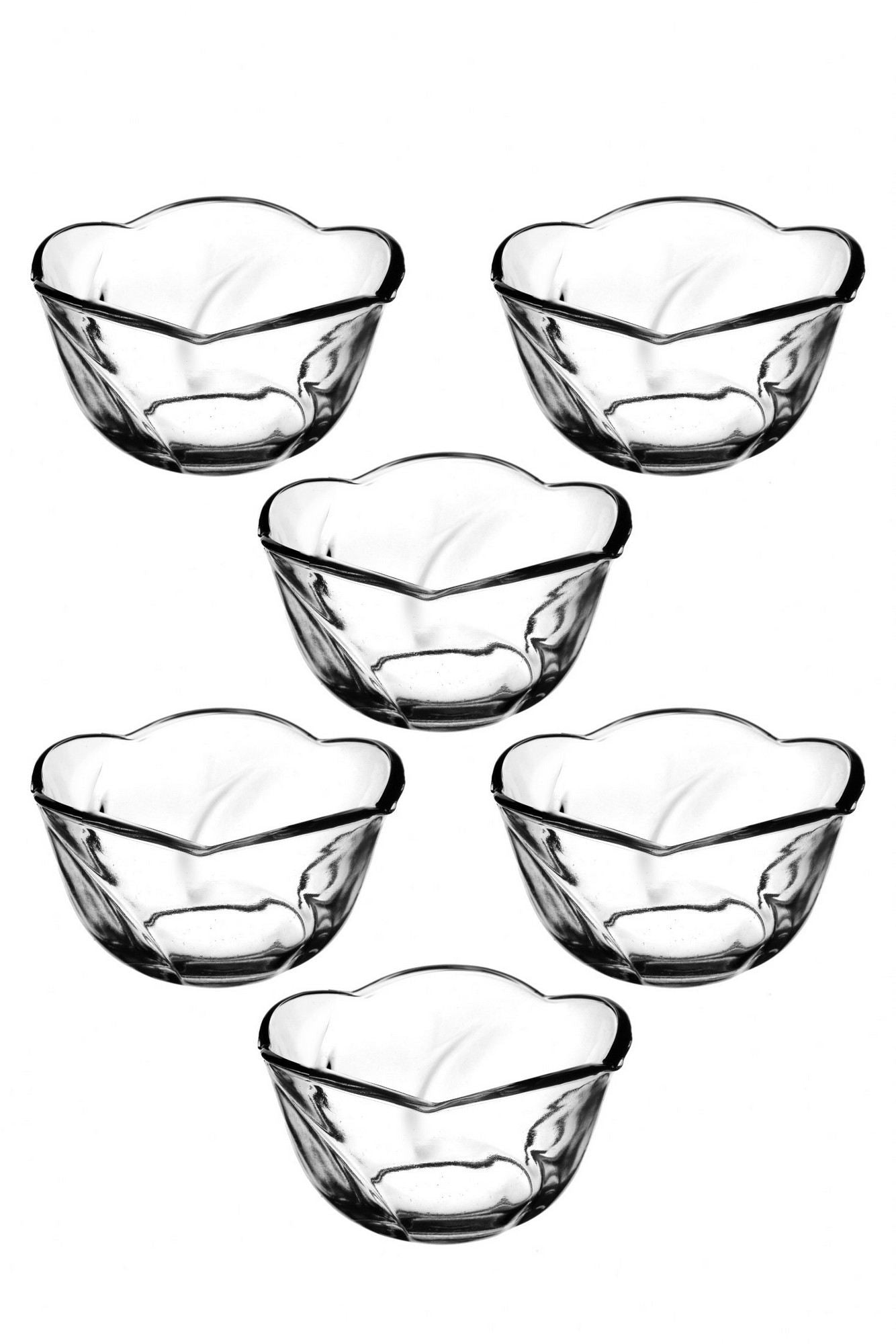 Conjunto de Copos – 9 x 9 x 5 cm – Transparente – Vidro