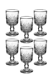 Conjunto de Copos – 5 x 5 x 9 cm – Transparente – Vidro