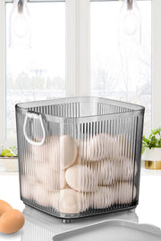 Cesta de plástico – 18 x 18 x 18 cm – cor Fuma