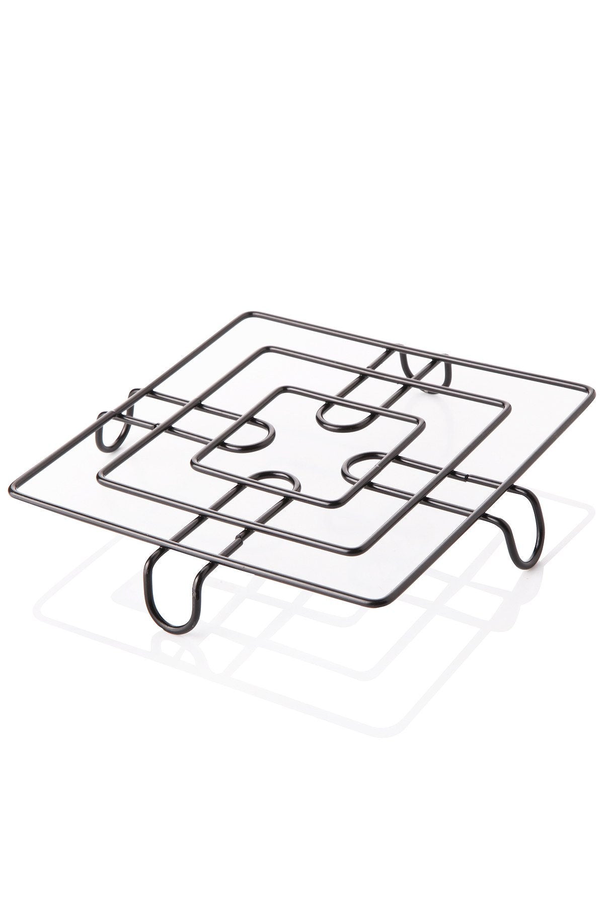 Tripé – 22 x 22 x 2,5 cm – Preto – Metal