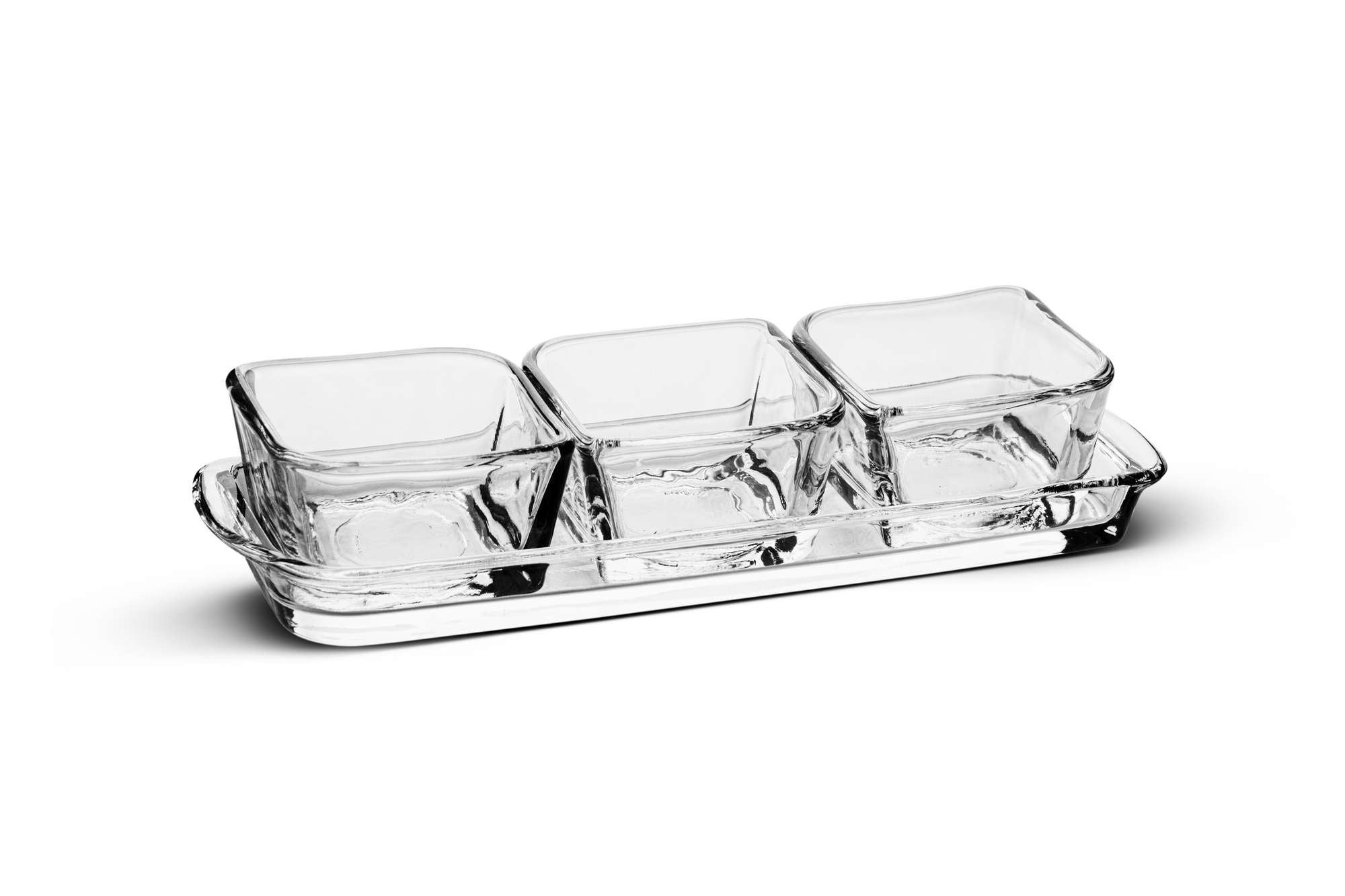 Conjunto de Tigelas para Molho – 6,5 cm x 6,5 cm x 4 cm – Transparente – Vidro