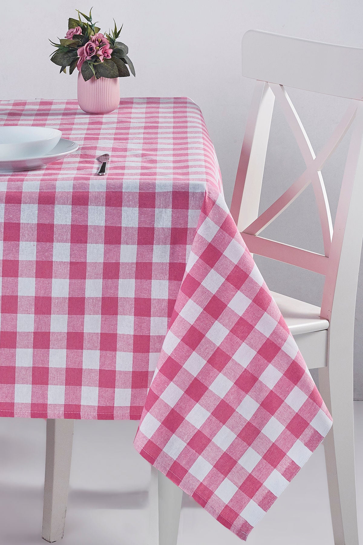 Toalha de mesa-Kareli-Rosa