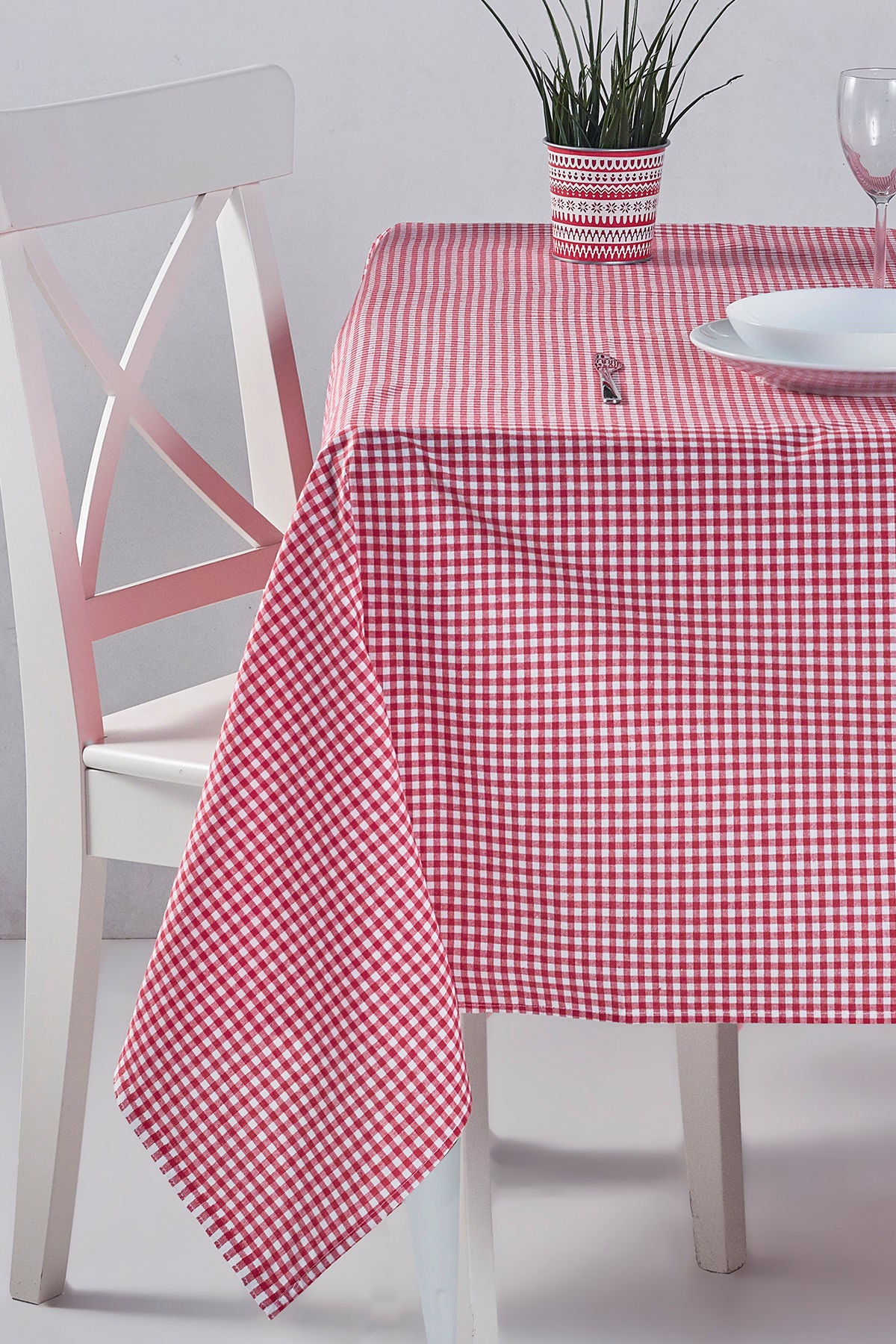 Toalha de mesa-Potikareli-Vermelho