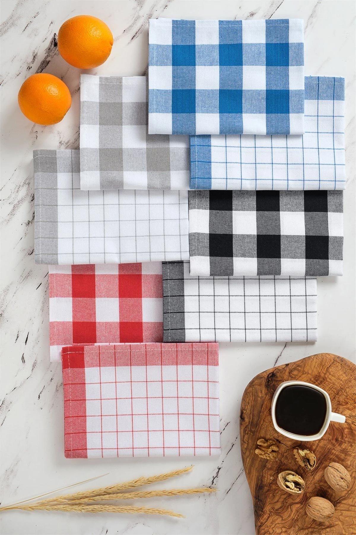 Conjunto de Toalhas de Cozinha – 45 x 65 cm – Multicolorido – Algodão e Poliéster