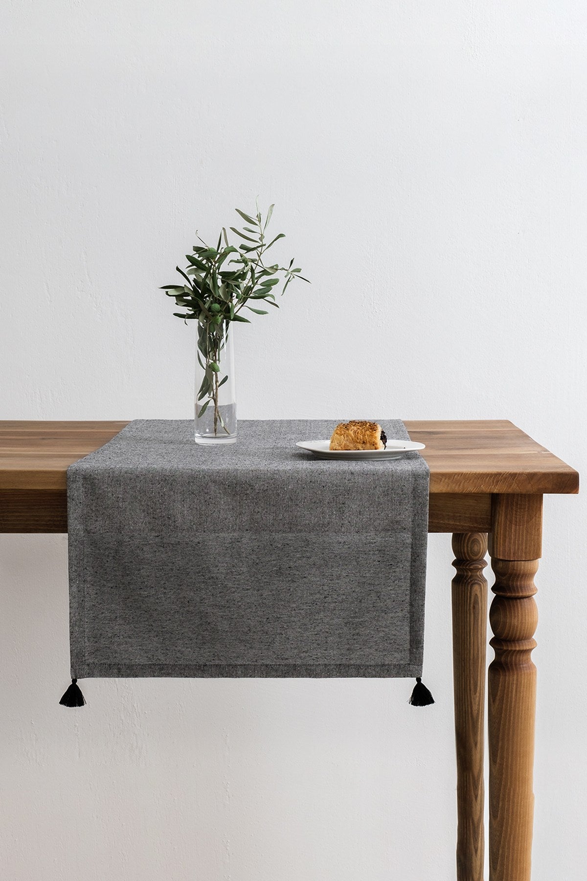 Passadeira – 50 x 150 cm – Preto – Algodão/Poliéster