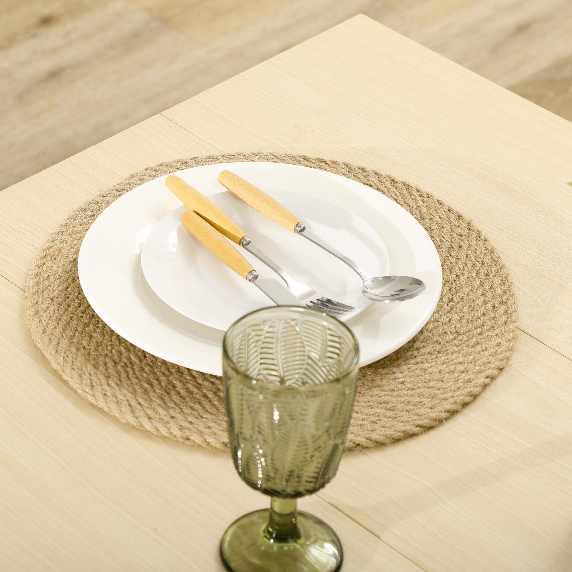 Mesa de Sala de Jantar Retangular 119x70x76 cm - Branco e Madeira