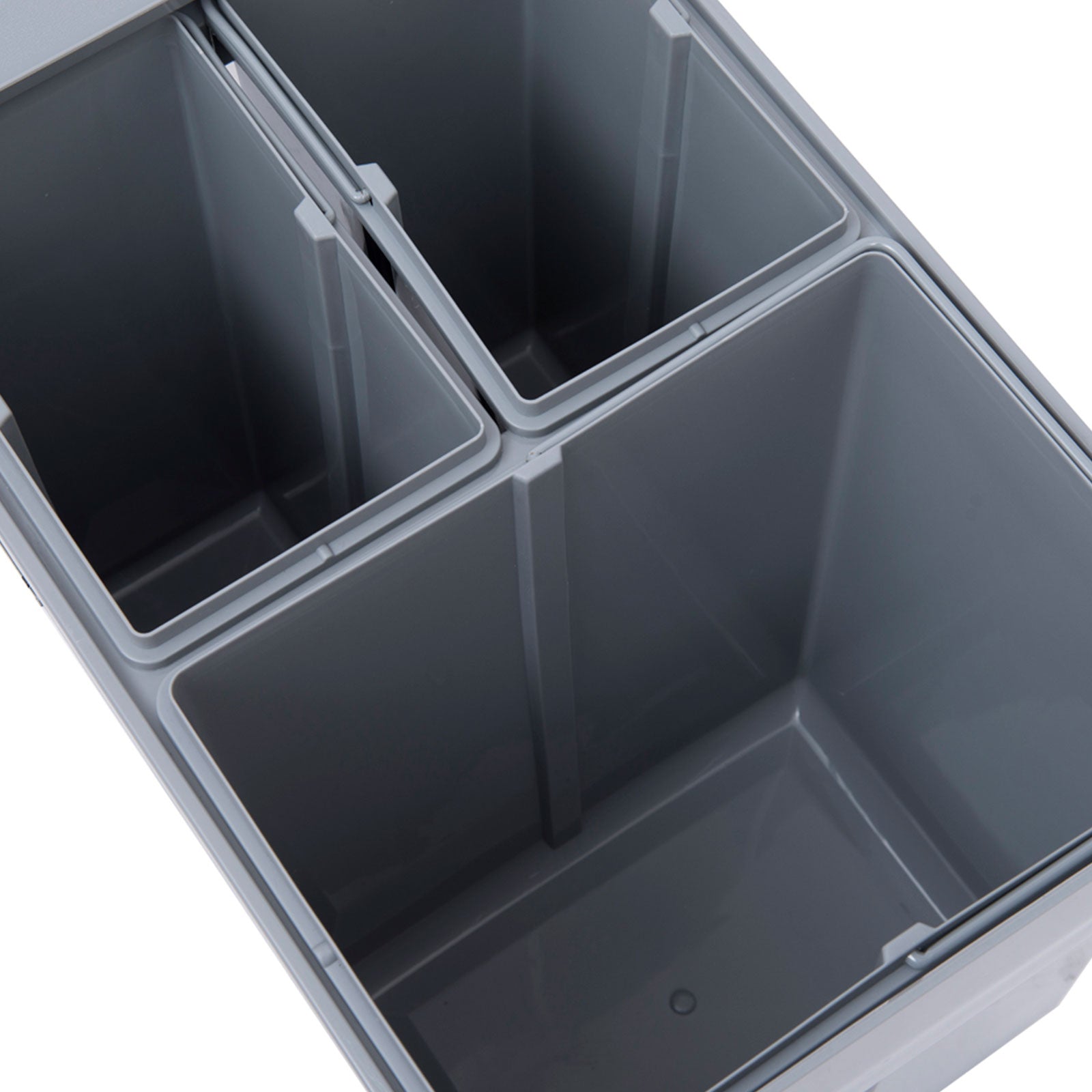 Baldes de Lixo de Encastre Cozinha 48x34,2x41,8cm Cinza