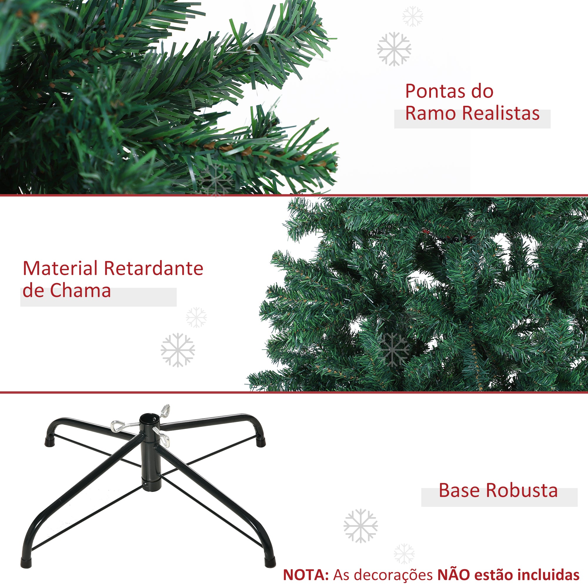 Árvore de Natal Artificial 180cm Verde