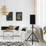 Suporte de Tripé para Coluna Dobrável Profissional Ajustável em Altura 97-183 cm Capacidade Máxima de 50kg